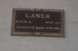Jeanette Hart <I>Schlesinger</I> Laner 
