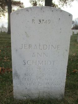 Jeraldine Ann <I>Christensen</I> Schmidt 