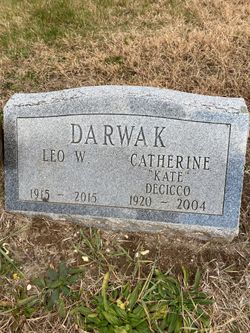 Catherine “Kate” <I>DeCicco</I> Darwak 