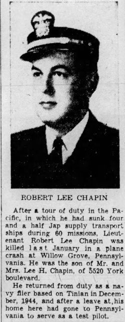 LT Robert Lee Chapin 