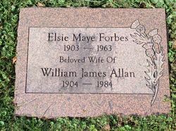 Elsie Maye <I>Forbes</I> Allan 