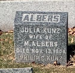 Julia T <I>Kunz</I> Albers 