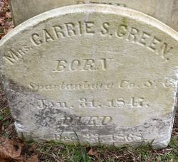 Mrs Carrie S. Green 
