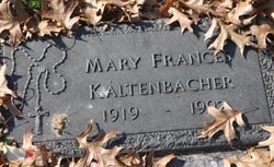 Mary Frances <I>Hunchman</I> Kaltenbacher 