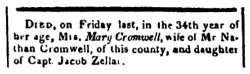 Mary M. <I>Zeller</I> Cromwell 