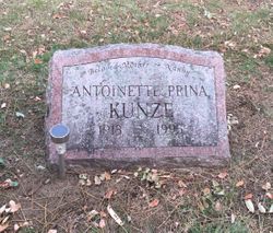 Antoinette <I>Prina</I> Kunze 