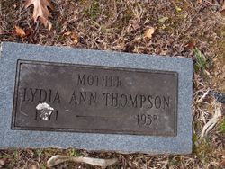 Lydia Ann <I>Craig</I> Robinson Thompson 