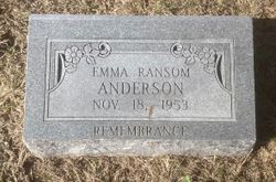 Emma <I>Ransom</I> Anderson 