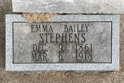 Emma <I>Bailey</I> Stephens 