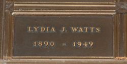 Lydia Josephine “Josie” <I>Lanning</I> Watts 