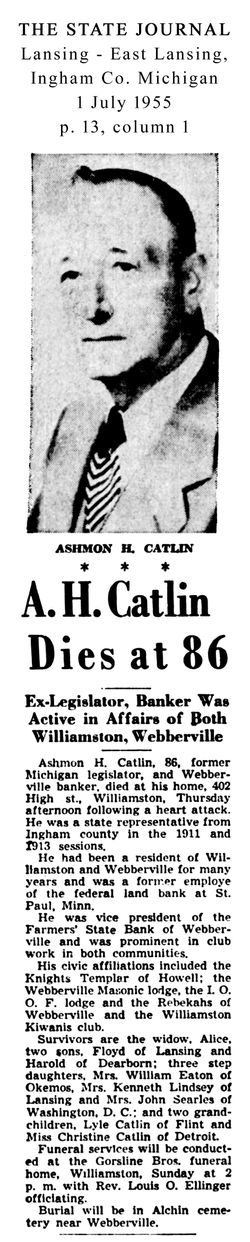 Ashmon H Catlin 