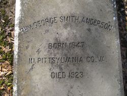 Reverend George Smith Anderson Sr.