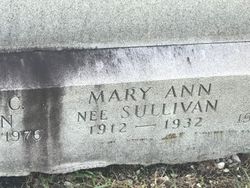 Mary Ann <I>Sullivan</I> Curran 