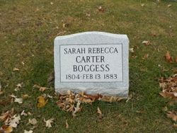 Sarah Rebecca <I>Carter</I> Boggess 