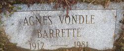 Agnes Etta <I>Vondle</I> Barrette 