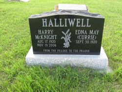 Edna May <I>Currie</I> Halliwell 