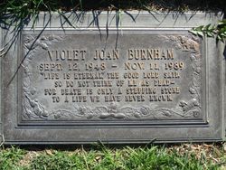 Violet Joan <I>Crumbaker</I> Burnham 