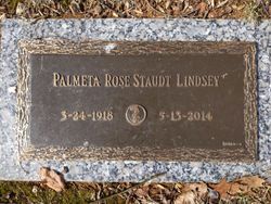 Palmeta Rose “Pam” <I>Staudt</I> Lindsey 