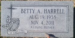Betty Ann <I>Harrison</I> Harrell 