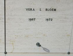 Vera L. <I>Bolt</I> Bloem 
