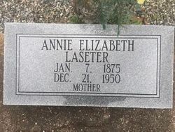 Annie Elizabeth <I>Efurd</I> Laseter 