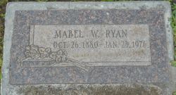 Mabel W. <I>Weinhart</I> Ryan 