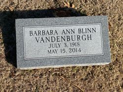 Barbara Ann <I>Blinn</I> Vandenburgh 