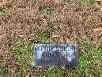 Bertha Goldsborough <I>Wright</I> Aumack 