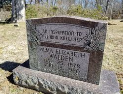 Alma Elizabeth <I>Swinford</I> Walden 