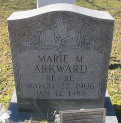 Marie Maggie “Re-Re” <I>Hunter</I> Arkward 