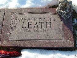 Carolyn Mae <I>Wright</I> Leath 
