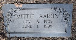 Mittie Frances <I>Ammons</I> Aaron 