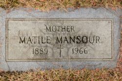 Mathilda “Matile” <I>Barker</I> Mansour 