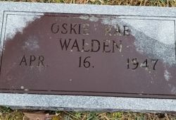 Oskie Ray Walden 