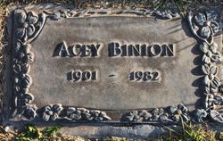Asa Lee “Acey” Binion 
