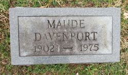 Maude Ellen <I>Nunn</I> Davenport 
