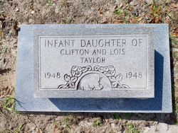 Infant Daughter Taylor 