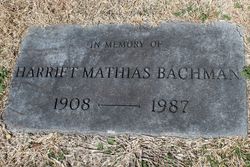 Harriet Anna <I>Mathias</I> Bachman 