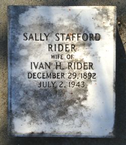 Sally <I>Stafford</I> Rider 