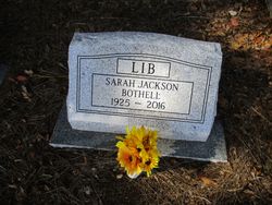 Sarah Elizabeth “Lib” <I>Jackson</I> Bothell 