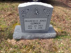 Frances <I>Jones</I> Gowan 