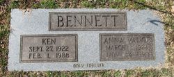 Anna R. <I>Vance</I> Bennett 