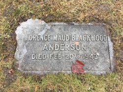 Florence Maude/Maud <I>Blackwood</I> Anderson 