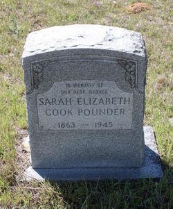 Sarah Elizabeth <I>Chambless</I> Pounder 