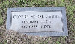 Corene F <I>Moore</I> Gwinn 