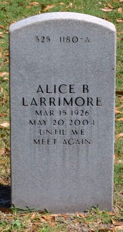 Alice <I>Backus</I> Larrimore 