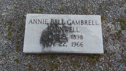 Annie Bell <I>Gambrell</I> Barnwell 