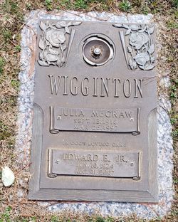 Julia Augusta <I>Wigginton</I> McGraw 