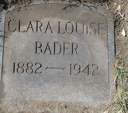 Clara Louise Bader 