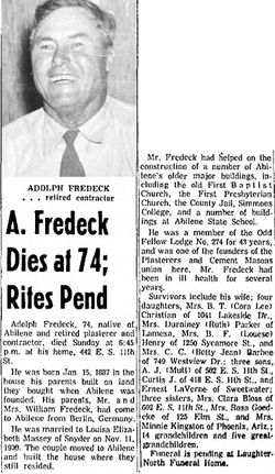 Adolph Fredeck 